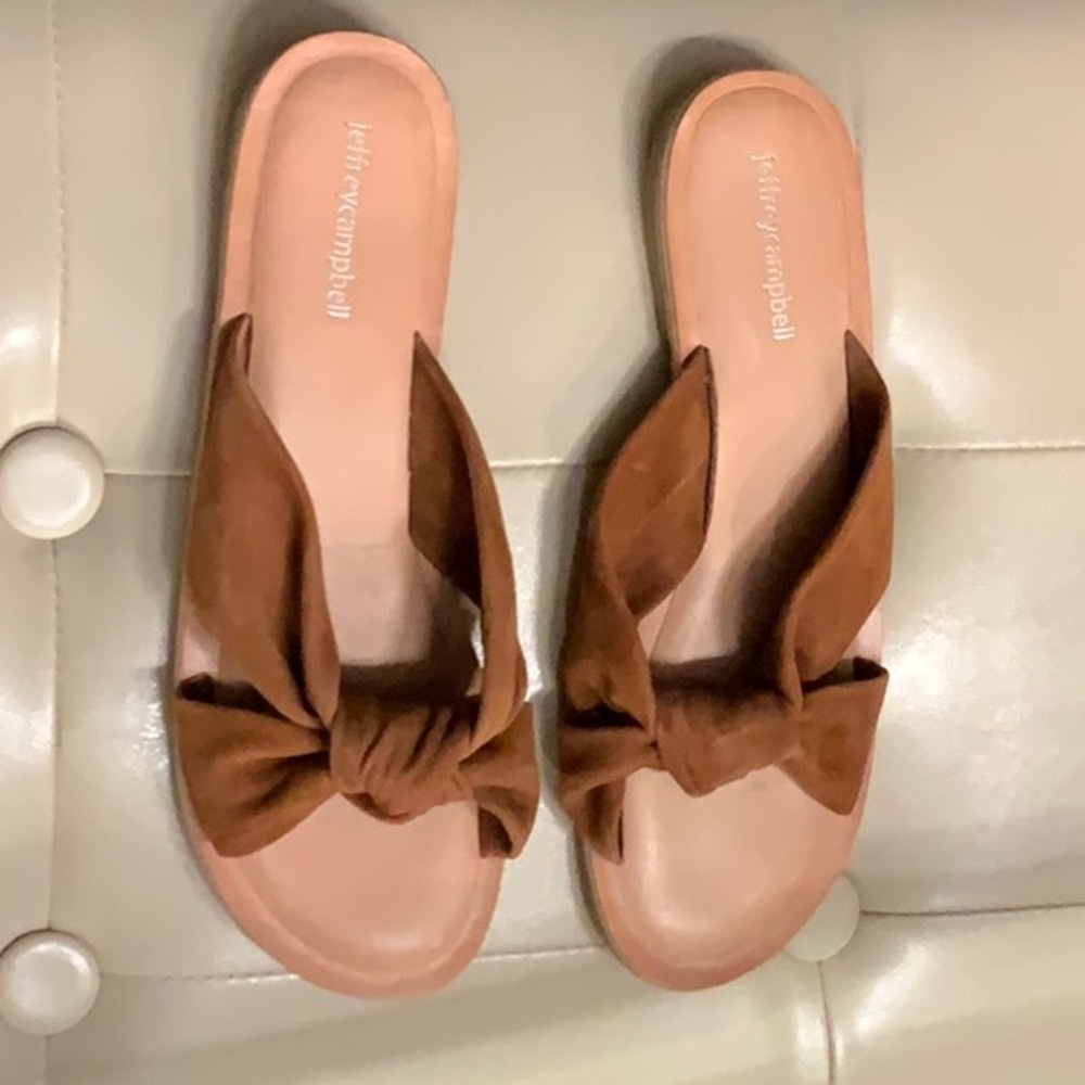 Jeffrey Campbell Suede Knot Slide 9/40